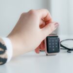 Woman having a stylish smartwatch